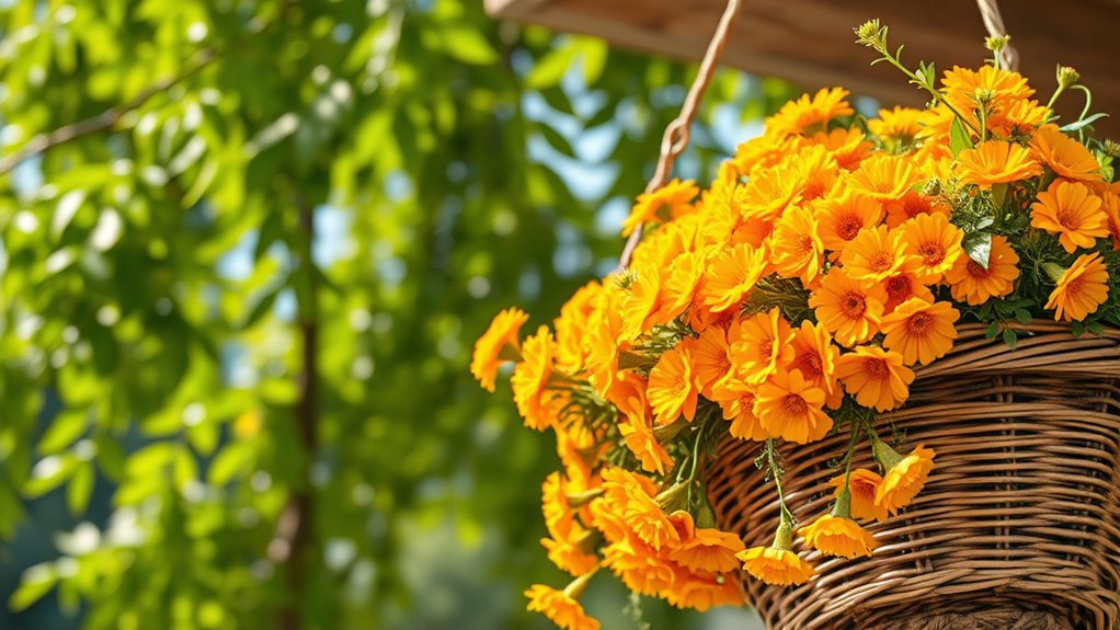 vibrant hardy hanging flowers