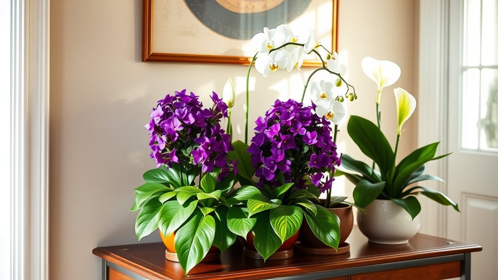vibrant indoor flowering plants