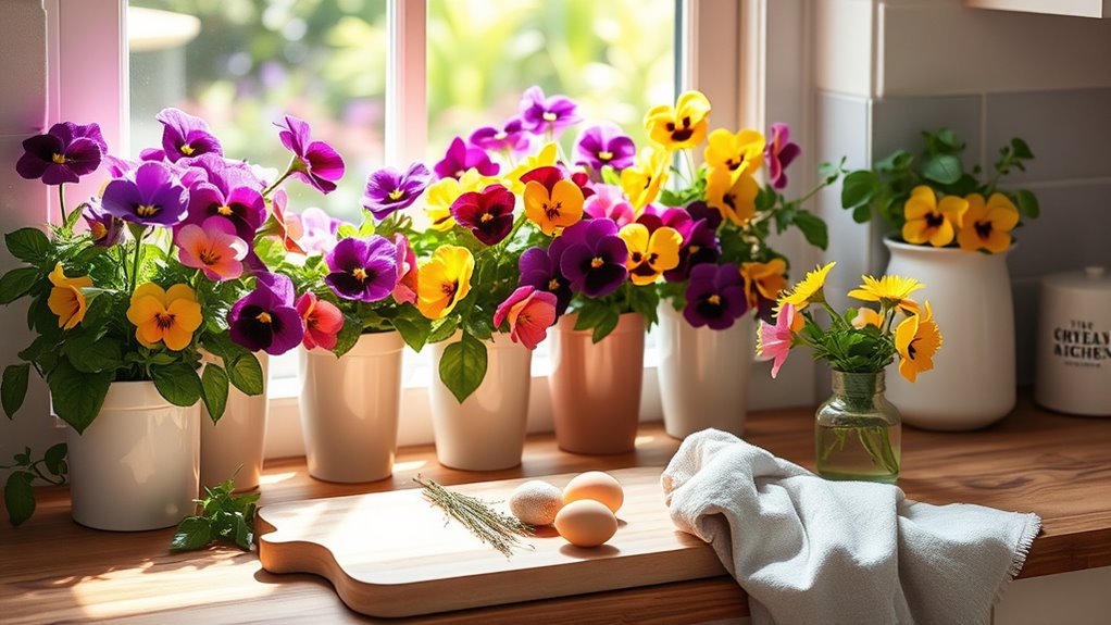 vibrant kitchen flower delight