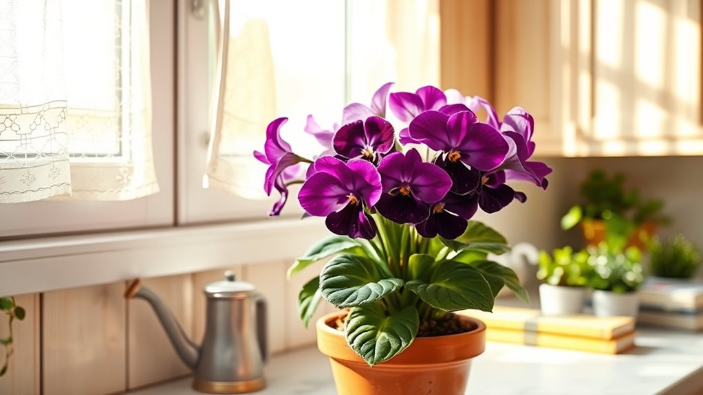 vibrant kitchen houseplants thrive