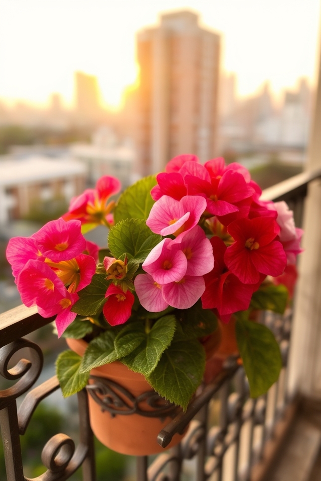 vibrant low maintenance balcony blooms