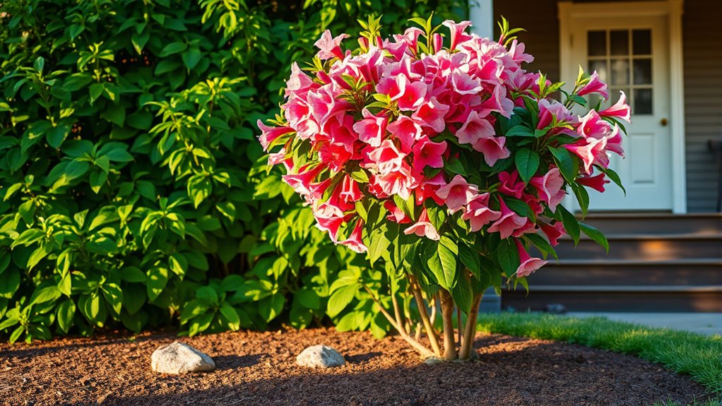 vibrant low maintenance flowering shrub