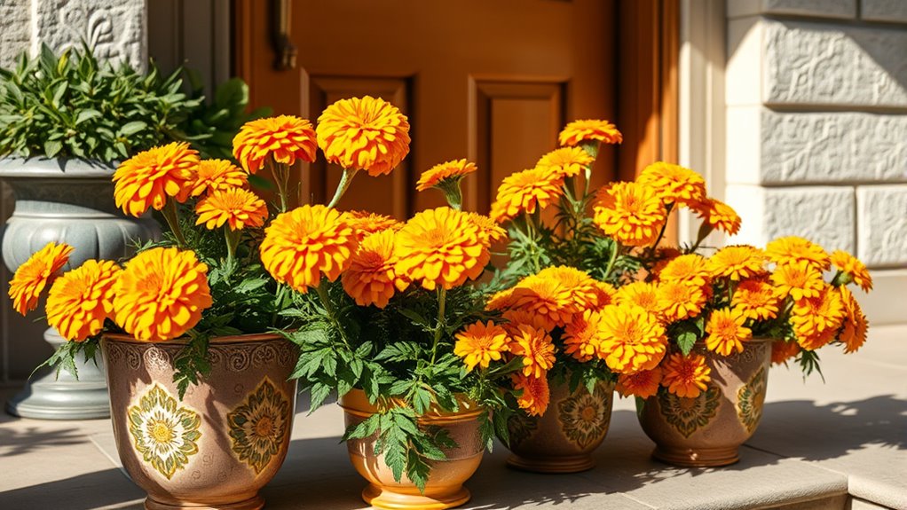vibrant low maintenance marigold flowers