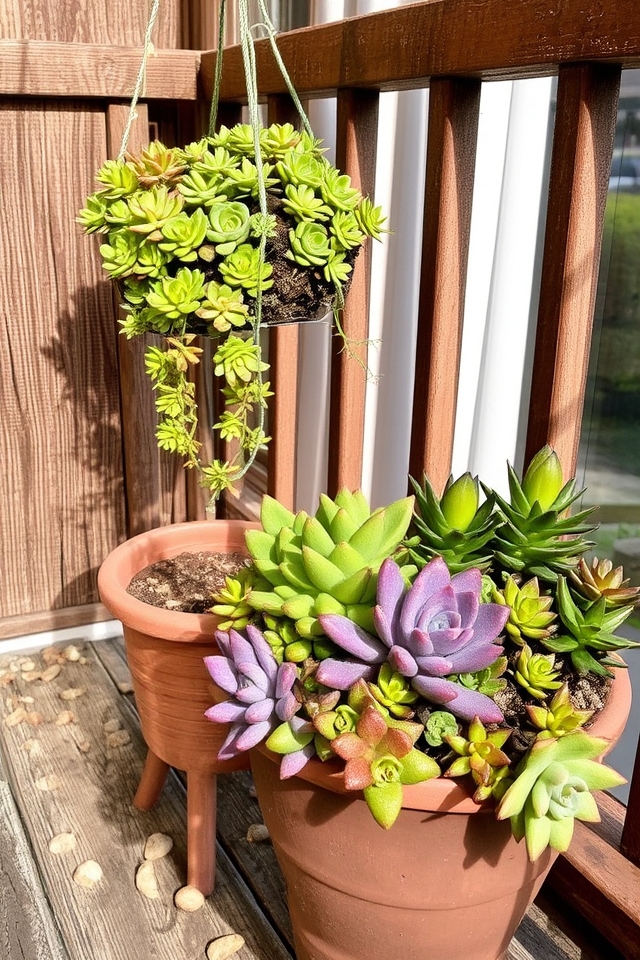 vibrant low maintenance succulent arrangement