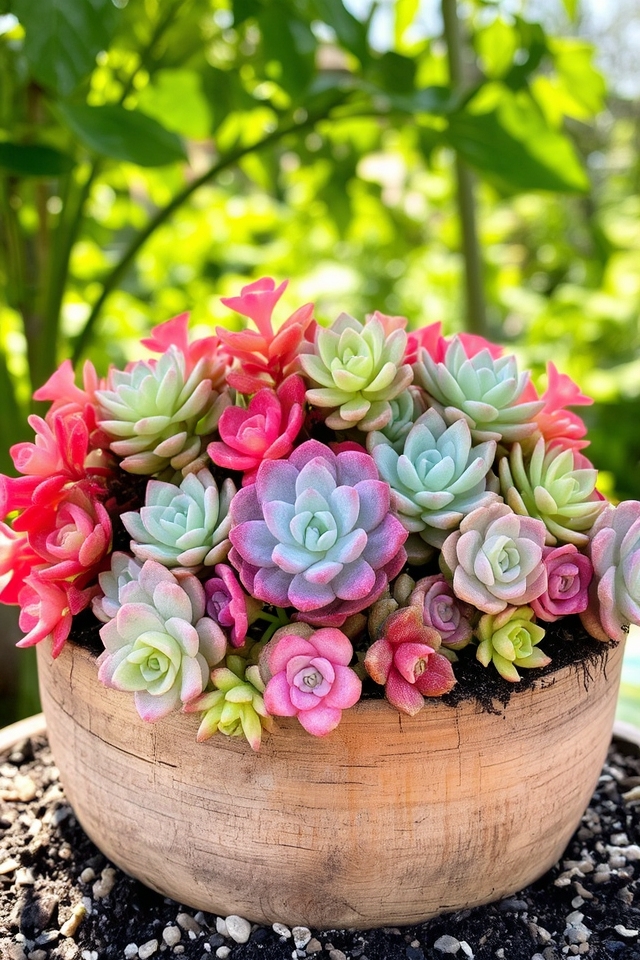 vibrant low maintenance succulent arrangements