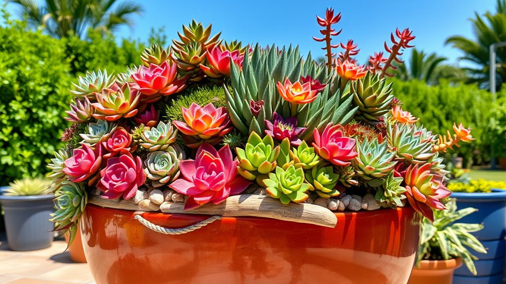 vibrant low maintenance succulent gardens