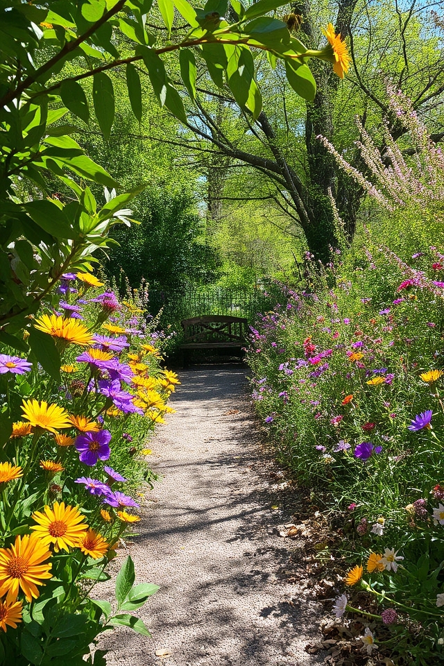 vibrant low maintenance walkways