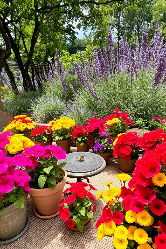 vibrant outdoor flower displays