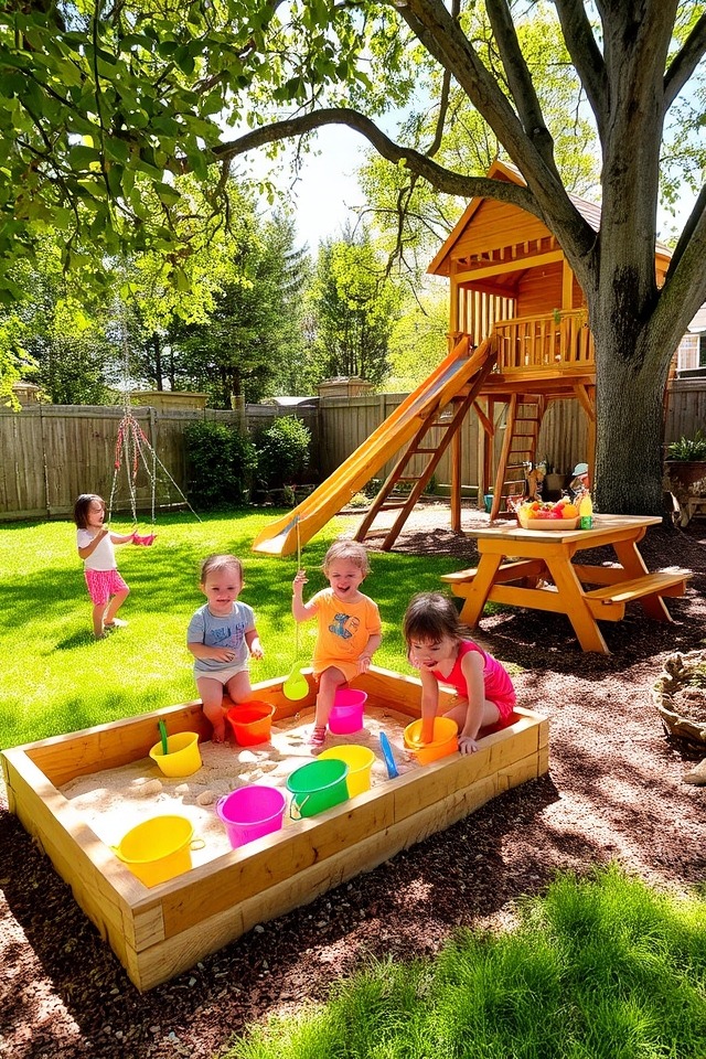 vibrant outdoor play zones