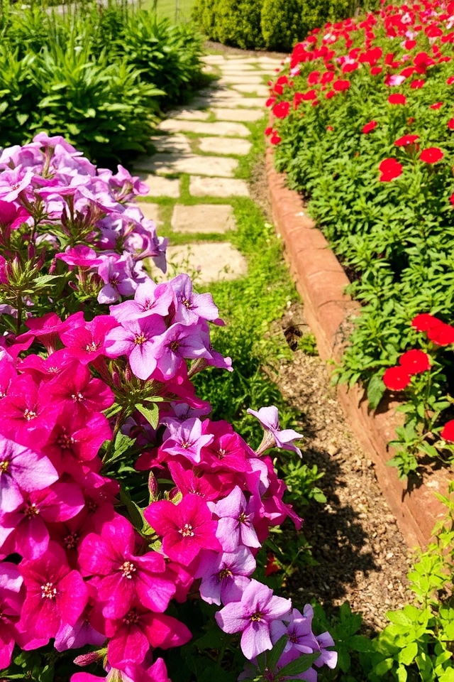 vibrant perennial attracting pollinators