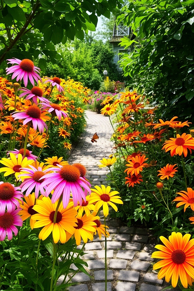 vibrant perennial flower displays