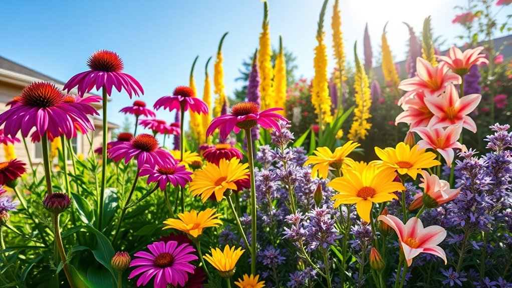vibrant perennial garden design