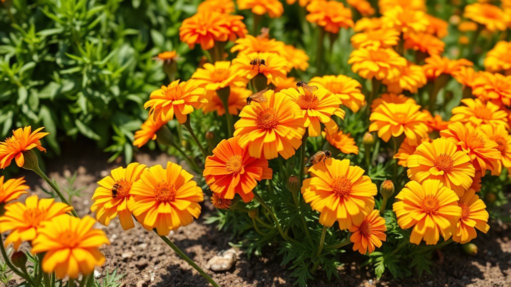 vibrant pest repelling flowers