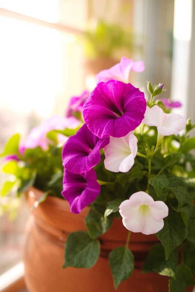 vibrant petunias for balconies