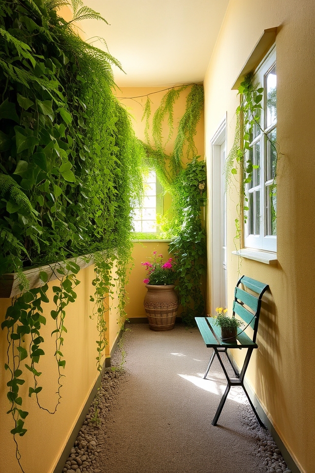 vibrant plant wall oasis