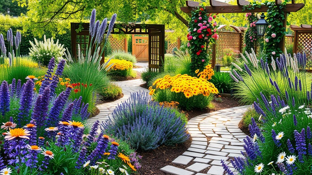 vibrant seasonal bloom displays