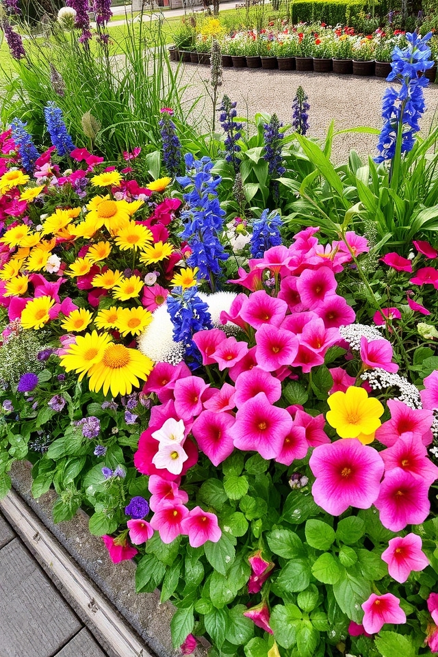 vibrant seasonal flower arrangement
