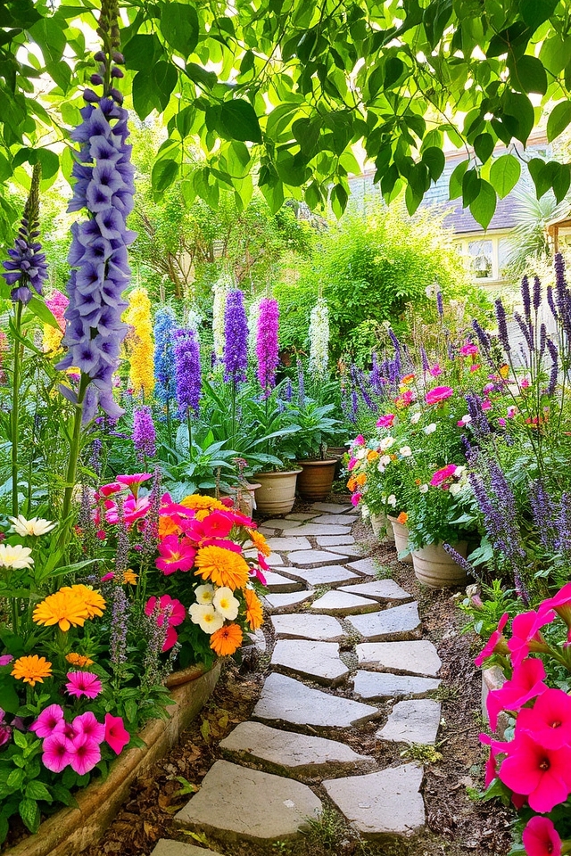 vibrant seasonal flower arrangement