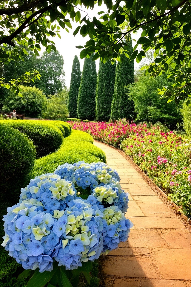 vibrant seasonal shrub arrangements