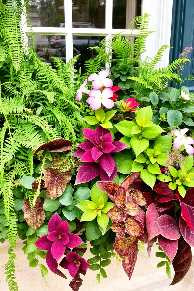 vibrant shade loving plant options