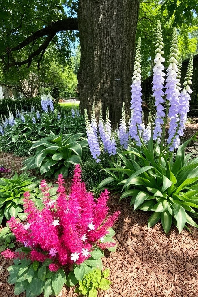 vibrant shade tolerant flowering perennials