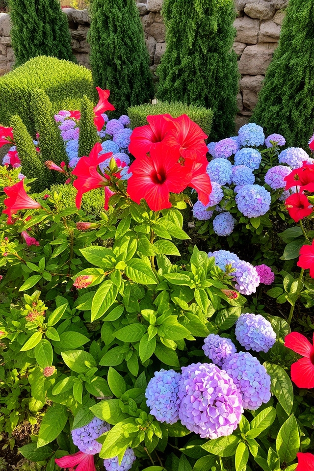 vibrant shrubs enhance landscapes