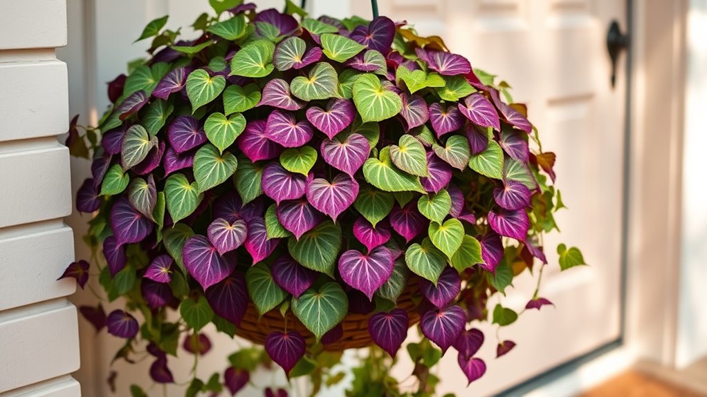 vibrant trailing heart shaped leaves