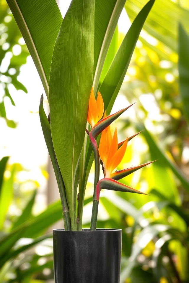 vibrant tropical focal point