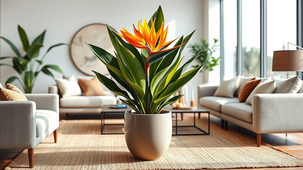 vibrant tropical focal point