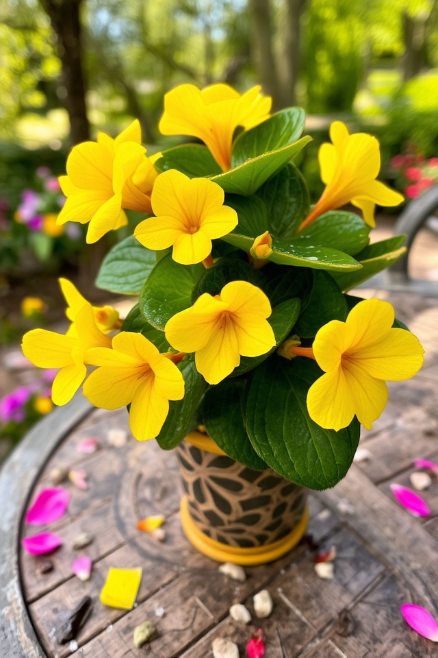 vibrant yellow flowering perennial