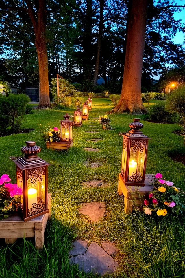 warm enchanting garden ambiance