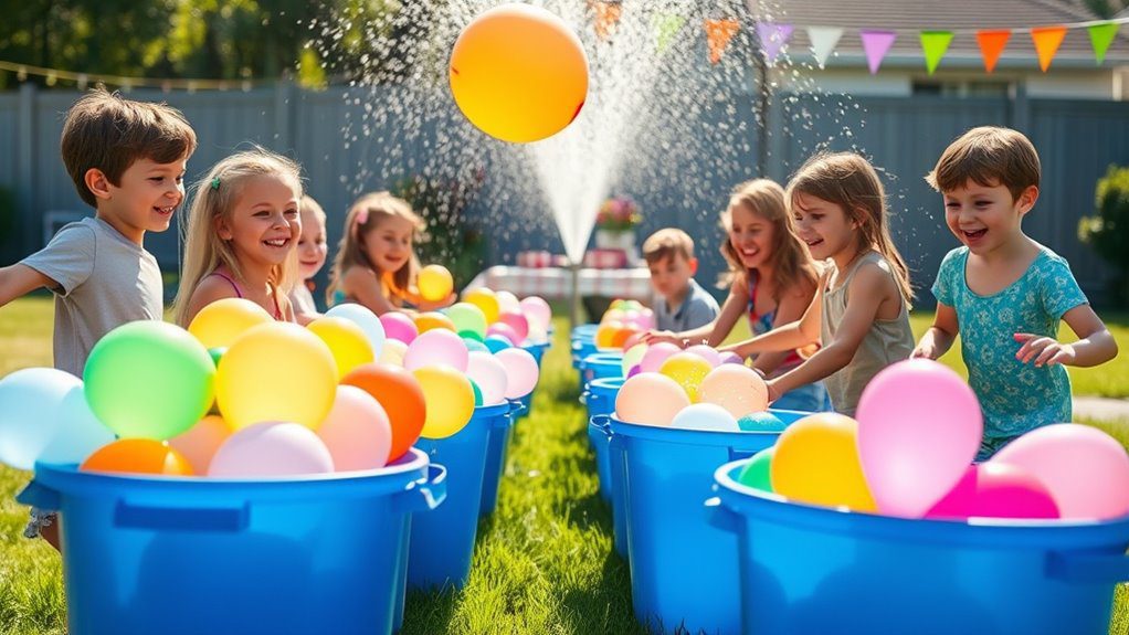 water balloon relay challenge