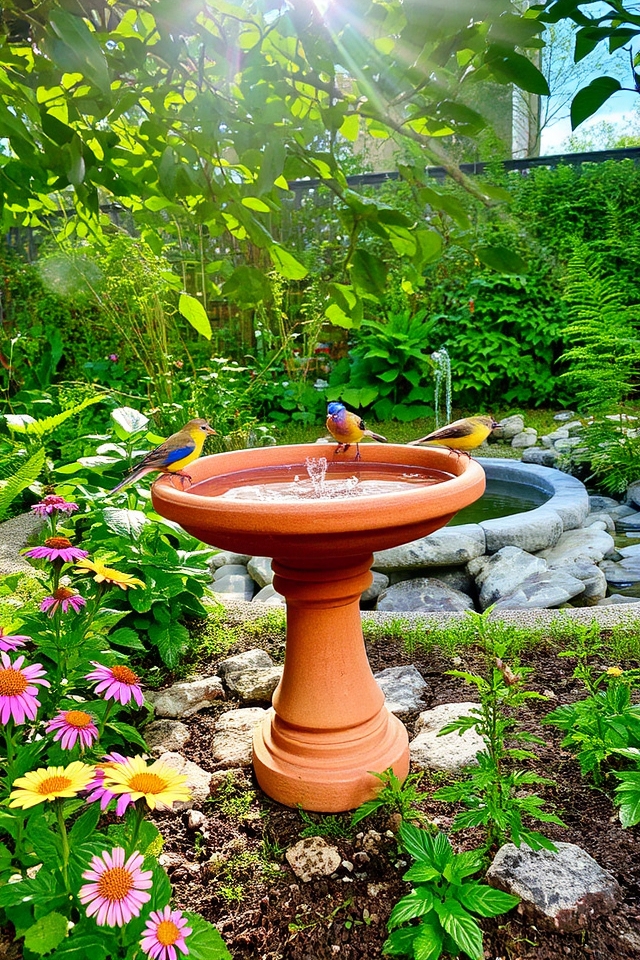 water feature for birds