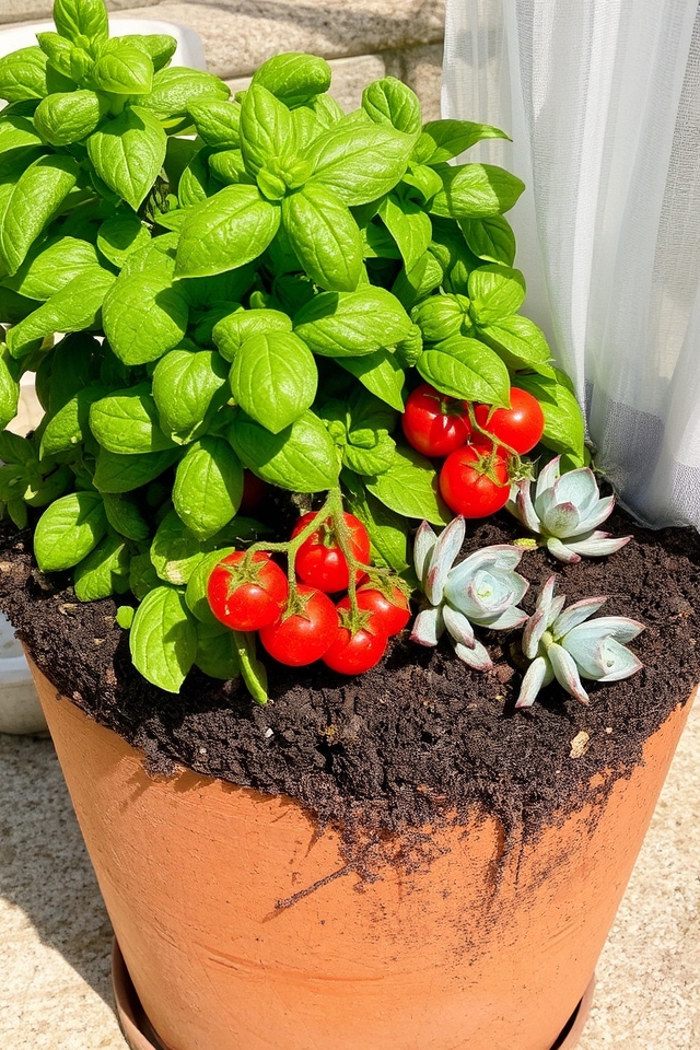 well draining container garden