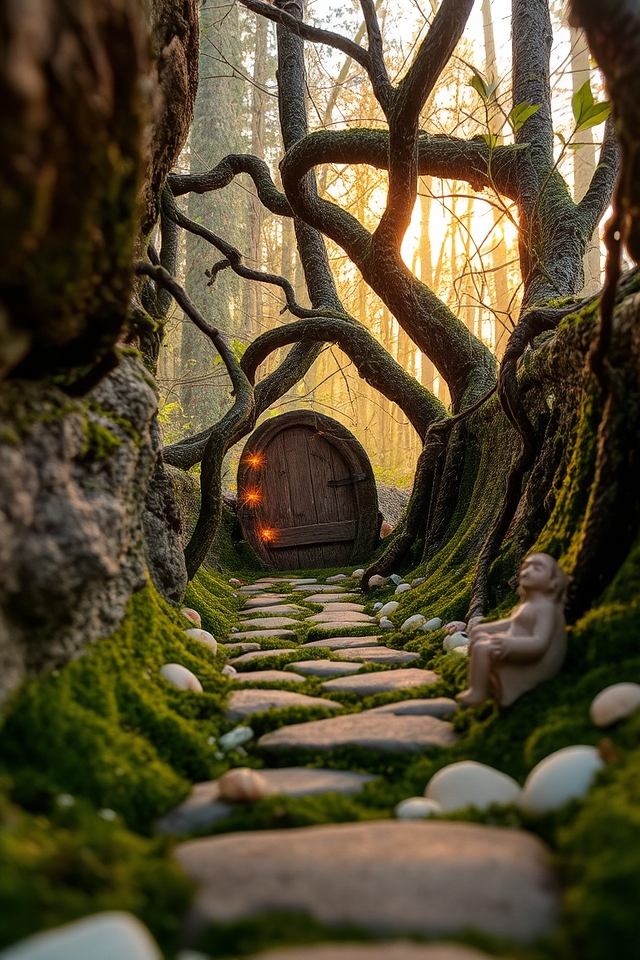 whimsical gateway natural textures