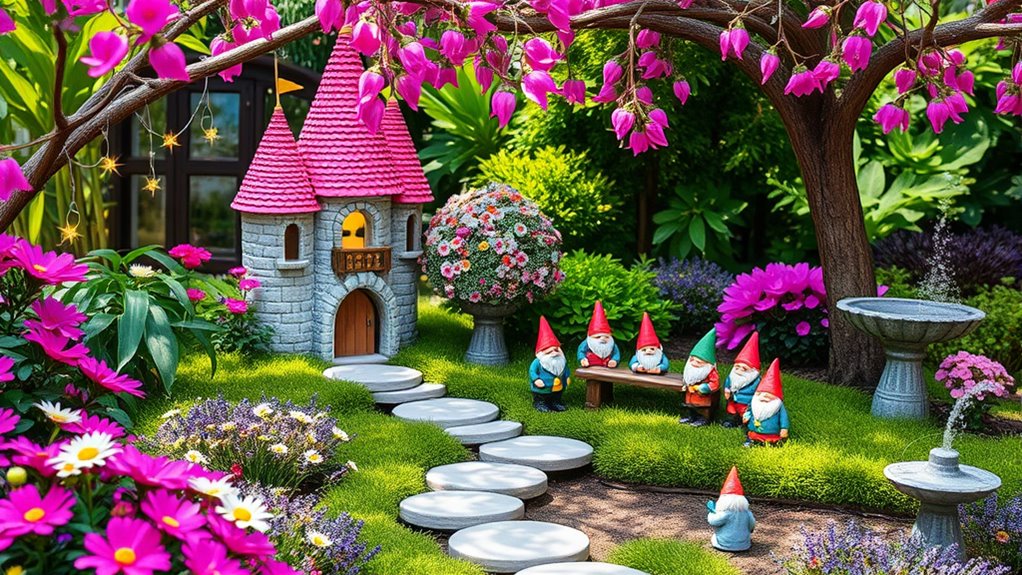 whimsical gnome fairy castle