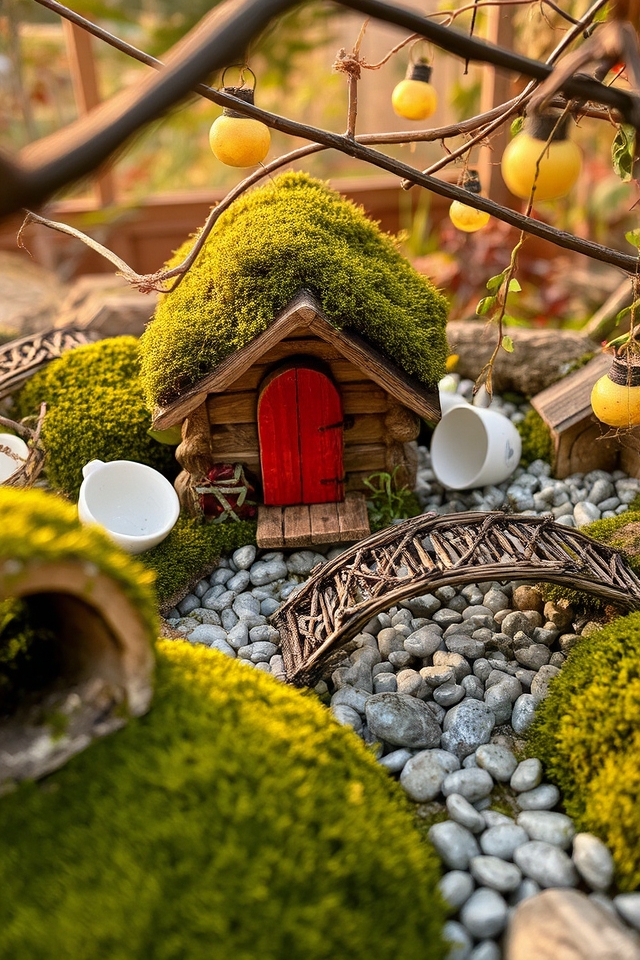 whimsical tiny wooden habitats