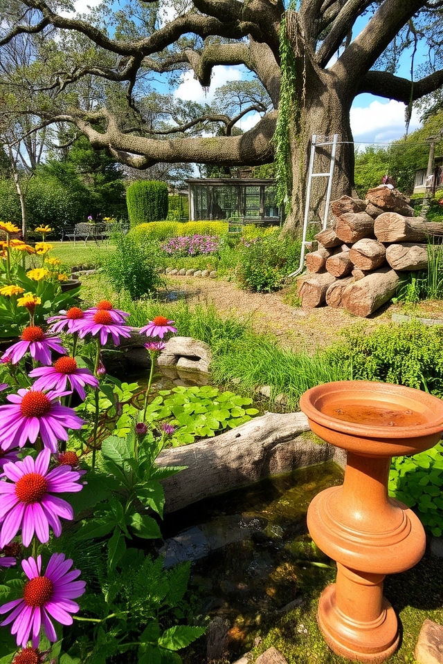 wildlife friendly native plant garden