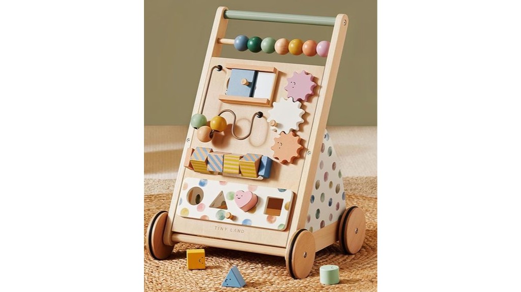 wooden baby walker development