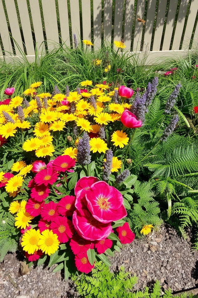 year round colorful garden borders