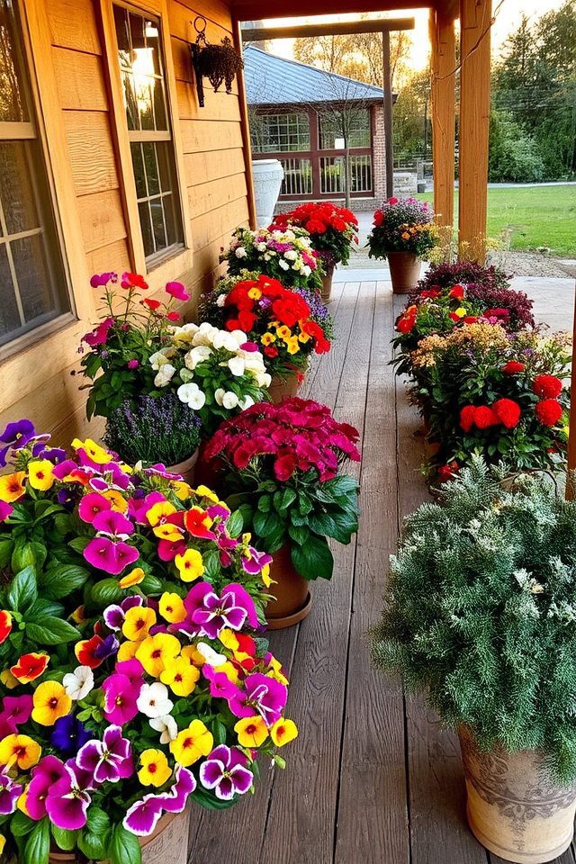 year round colorful plant rotation