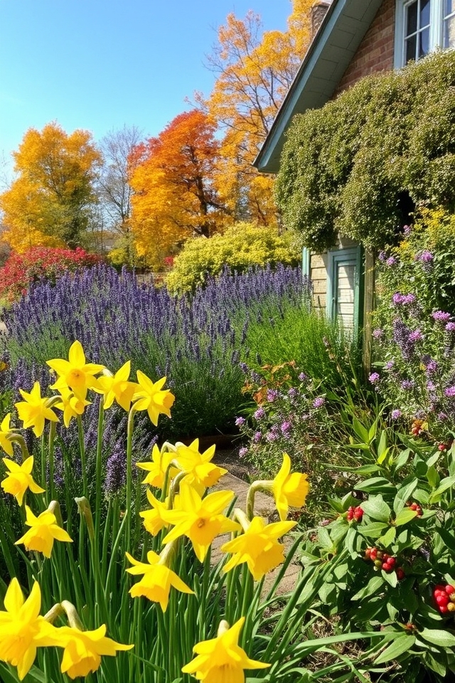 year round garden color integration
