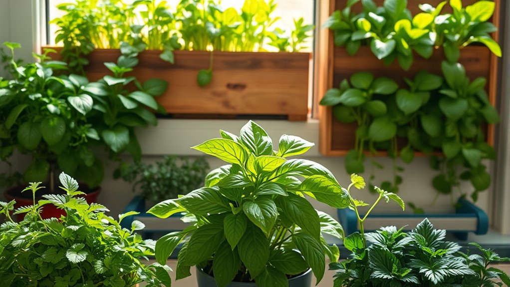 year round indoor herb gardening