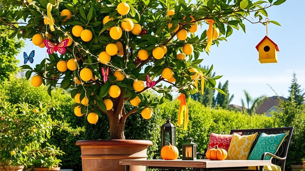 year round lemon tree decor