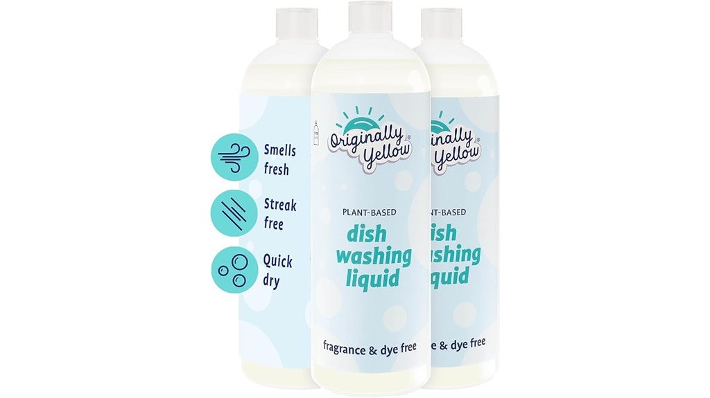 yellow plant based dish soap