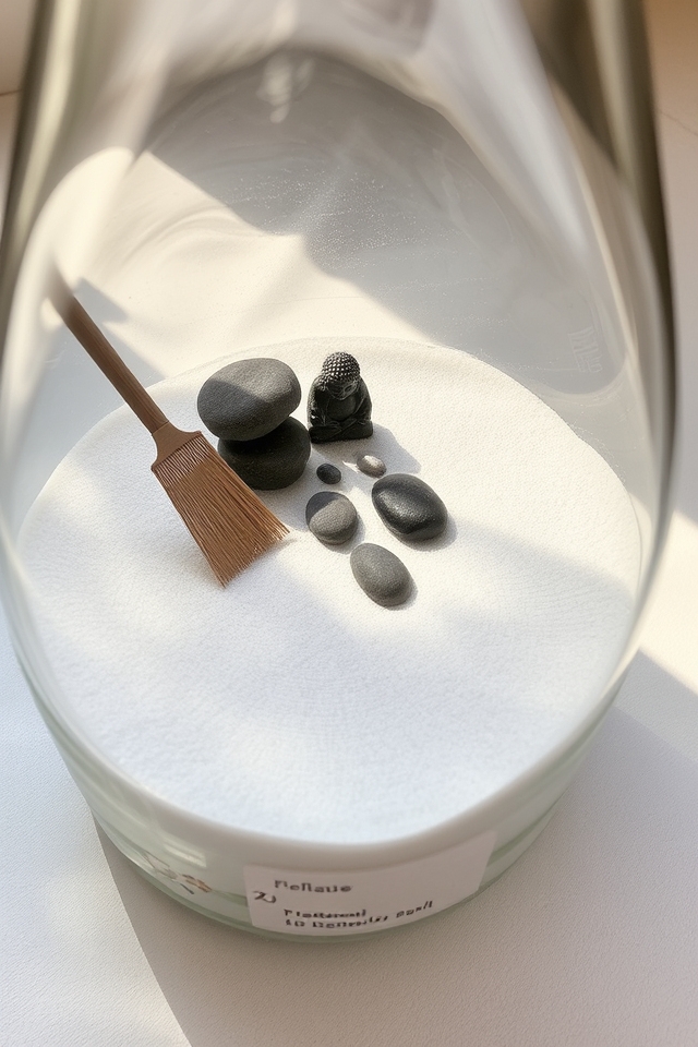 zen garden sand stones