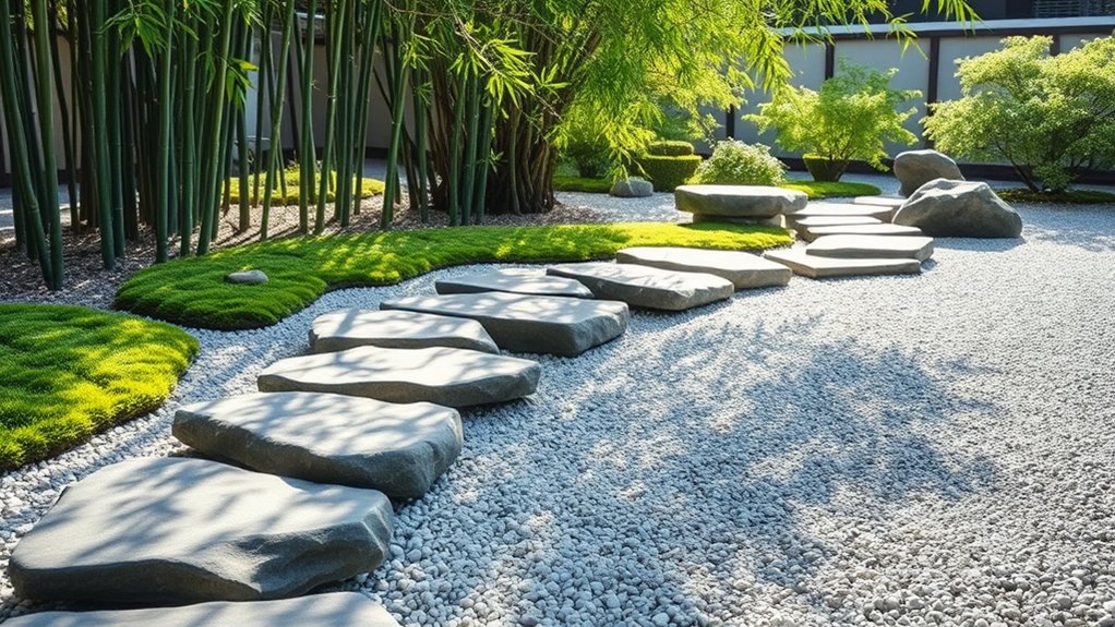 zen pathway with stones