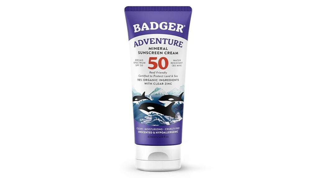 zinc oxide sunscreen for adventures