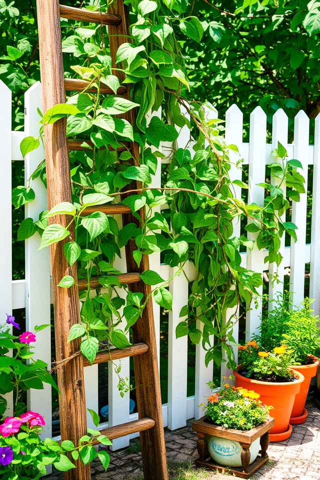 charming vertical garden trellis