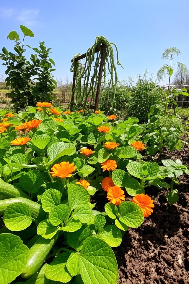 companion planting enhances zucchini